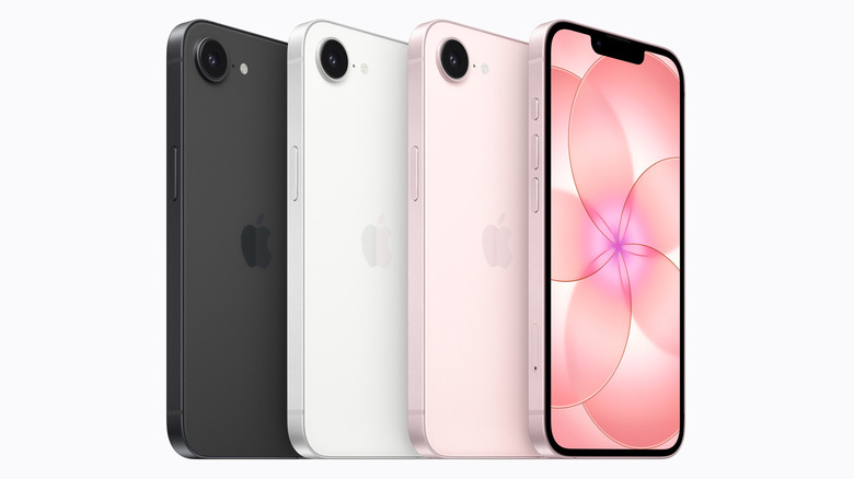 iPhone 17e в разных цветах