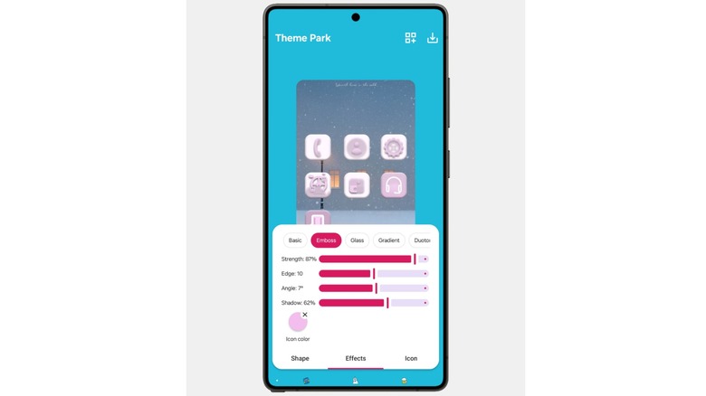 Темы значков в тематическом парке Good Lock от Samsung