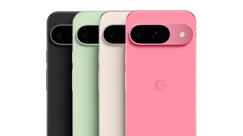 Различные варианты цвета для Google Pixel 9
