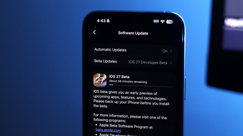 Установка бета-версии iOS 27 на iPhone