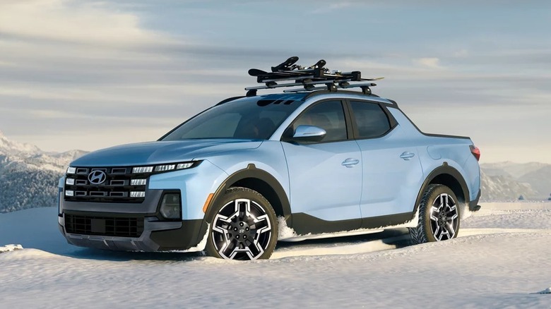 Промо-изображение Hyundai Santa Cruz 2025 года.