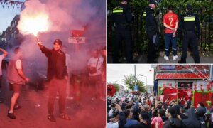 Болельщики чемпионата мира по футболу столкнулись с полицией в Гааге после того, как Марокко расстроило Нидерланды