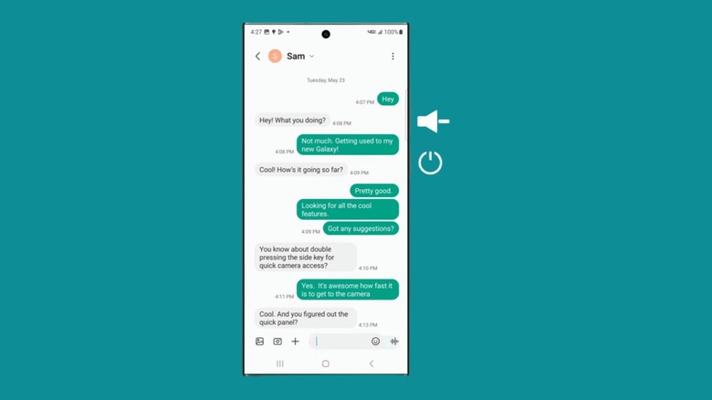 Скриншот текста на телефоне Android.