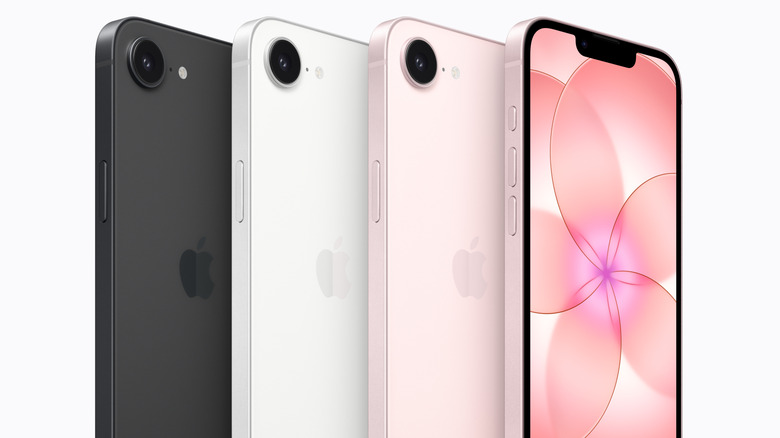 Пресс-релиз: изображение iPhone 17e в разных цветах