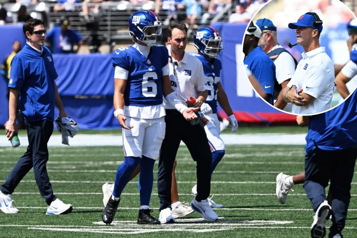 Джон Харбо из Giants подозревает, что «история» сообщила о последнем визите Джексона Дарта в медицинскую палатку