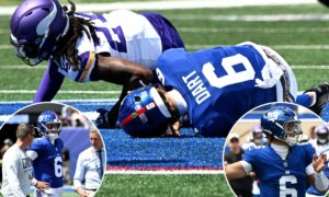 Испытание Jaxson Dart от Giants выходит далеко за рамки скольжения