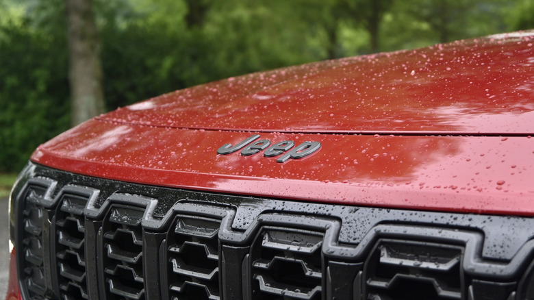 Деталь значка Jeep Cherokee