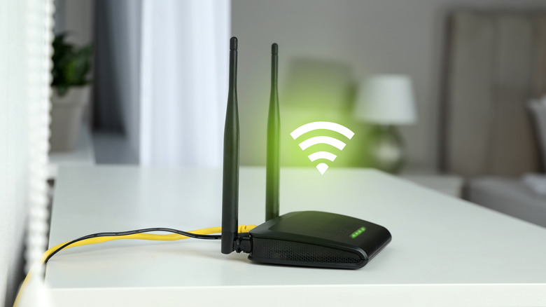 Маршрутизатор, передающий сигнал Wi-Fi