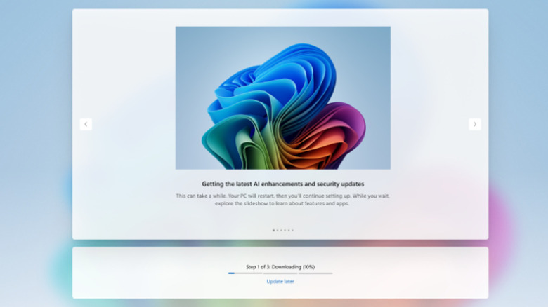 Windows Out of Box Experience с возможностью пропуска обновлений.