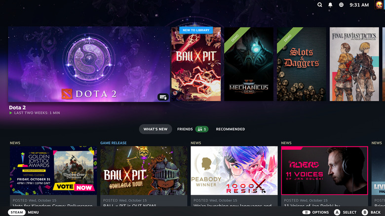 Режим большой картинки в Steam