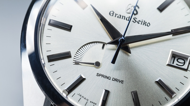 Крупный план Grand Seiko.