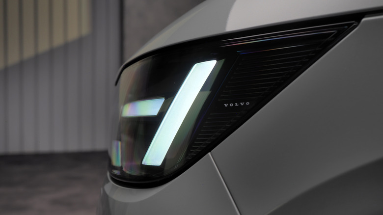 Детали фары Volvo XC40 2028 года выпуска