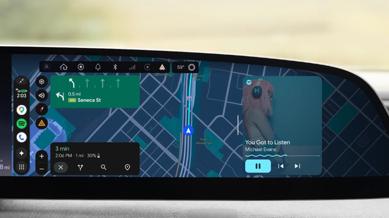 Информационно-развлекательная система Lucid с навигацией Android Auto