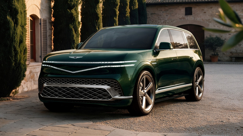 Genesis GV90 на европейской вилле