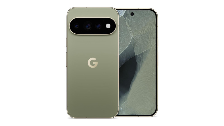 Google Pixel 11 Pro XL оливкового цвета