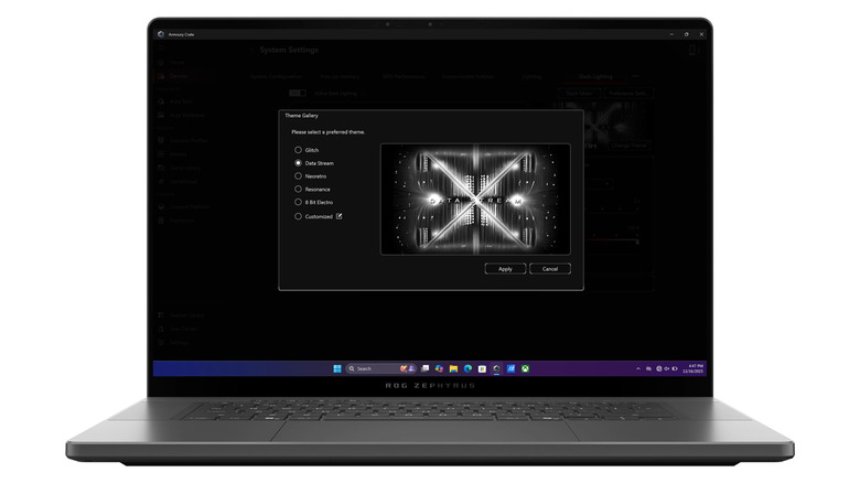 ROG Zephyrus G16 на белом фоне