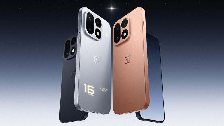OnePlus 16 в разных цветах.
