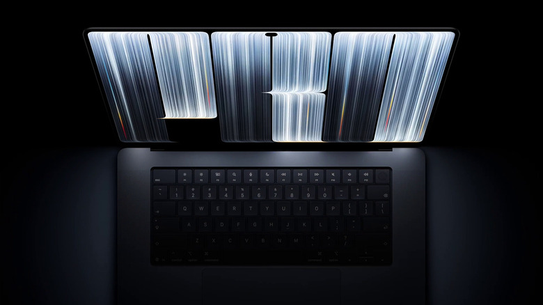 MacBook Pro с Dynamic Island.